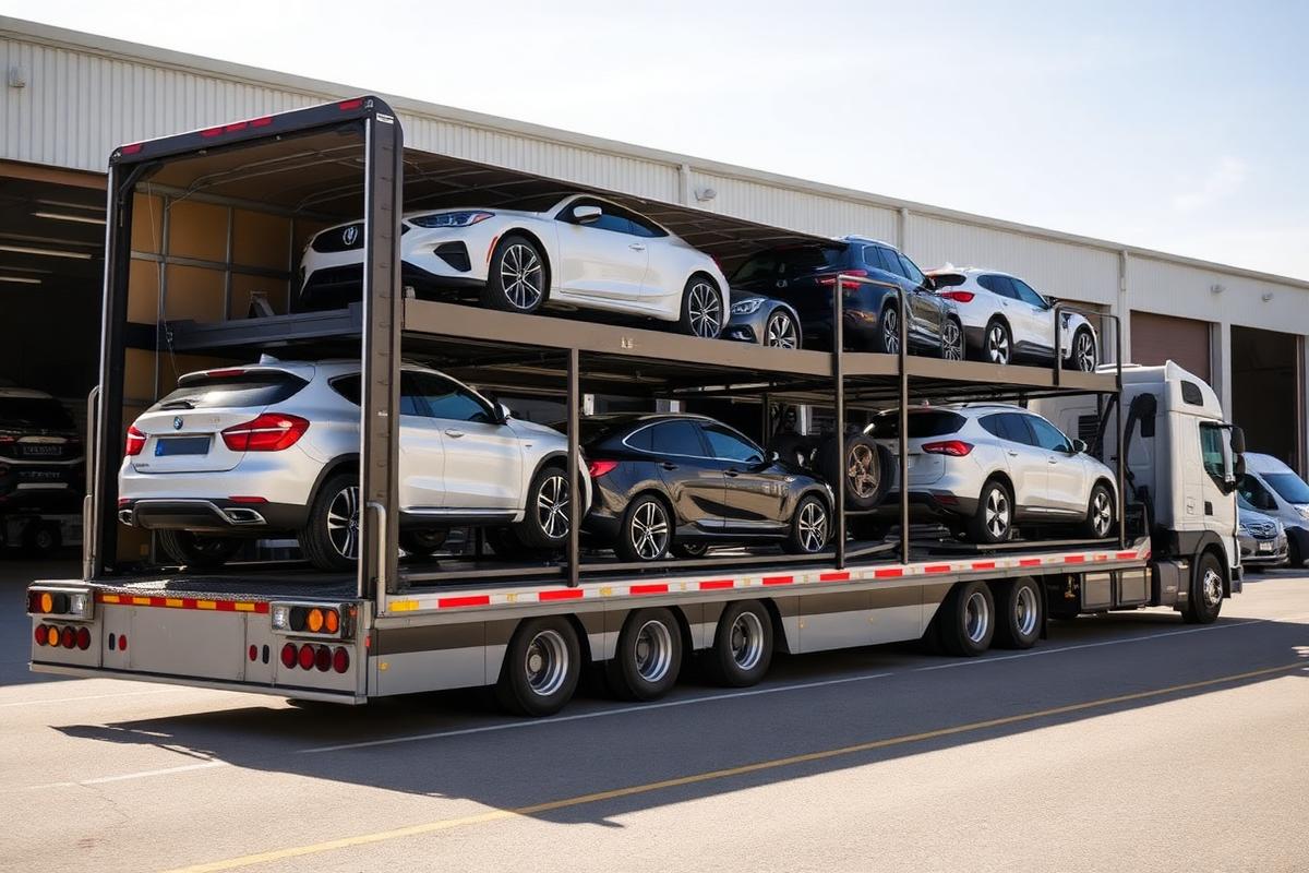 Open car carrier transport